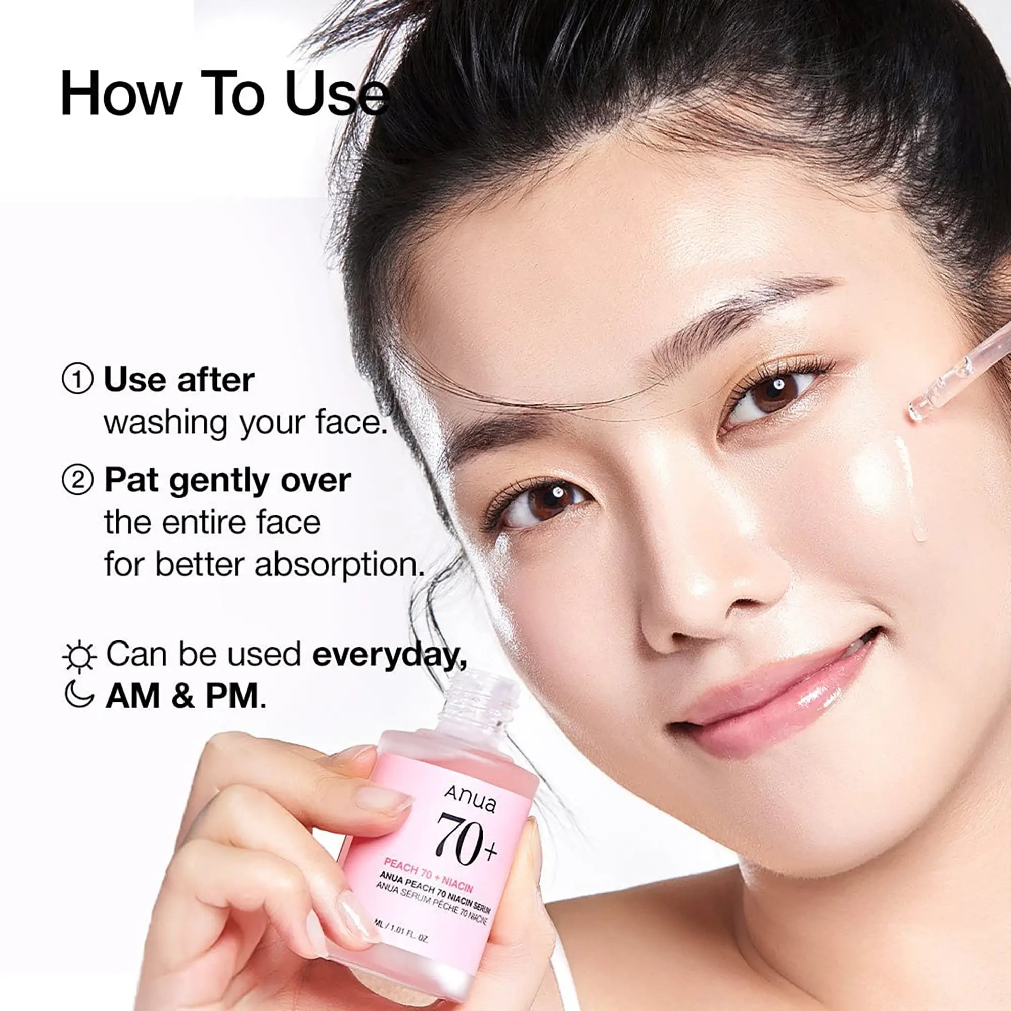 Anua Peach 70% Niacinamide Serum ingredients