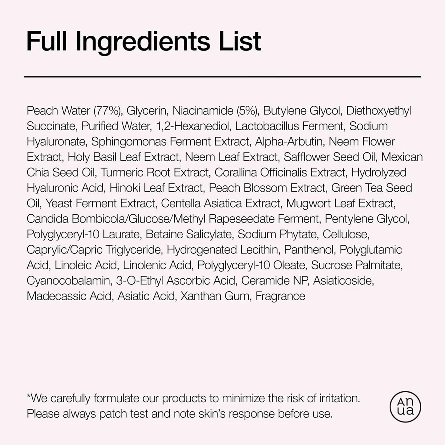 Anua Peach 70% Niacinamide Serum Korean skincare