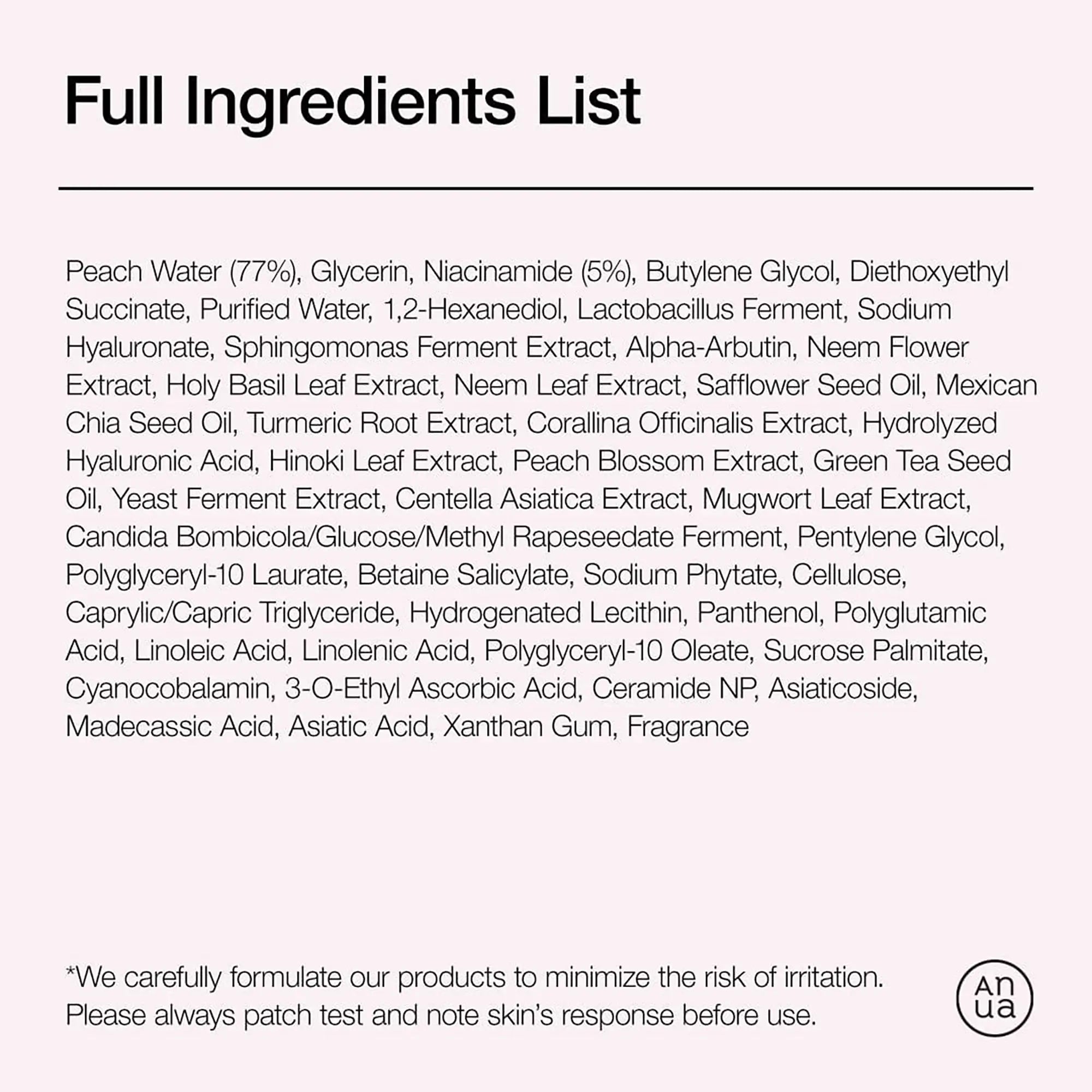 Anua Peach 70% Niacinamide Serum Korean skincare