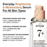 Anua Rice Ceramide 7 Hydrating Barrier Serum ingredients