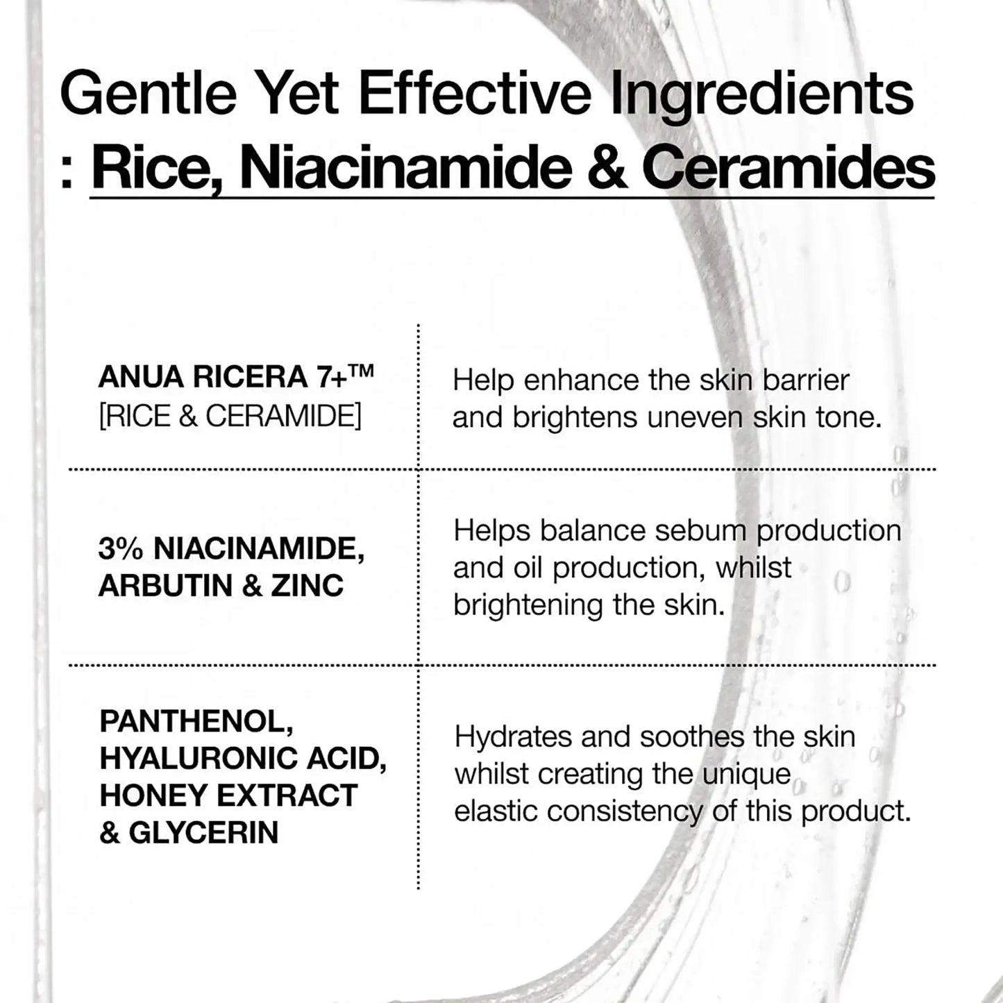 Anua Rice Ceramide 7 Hydrating Barrier Serum product details