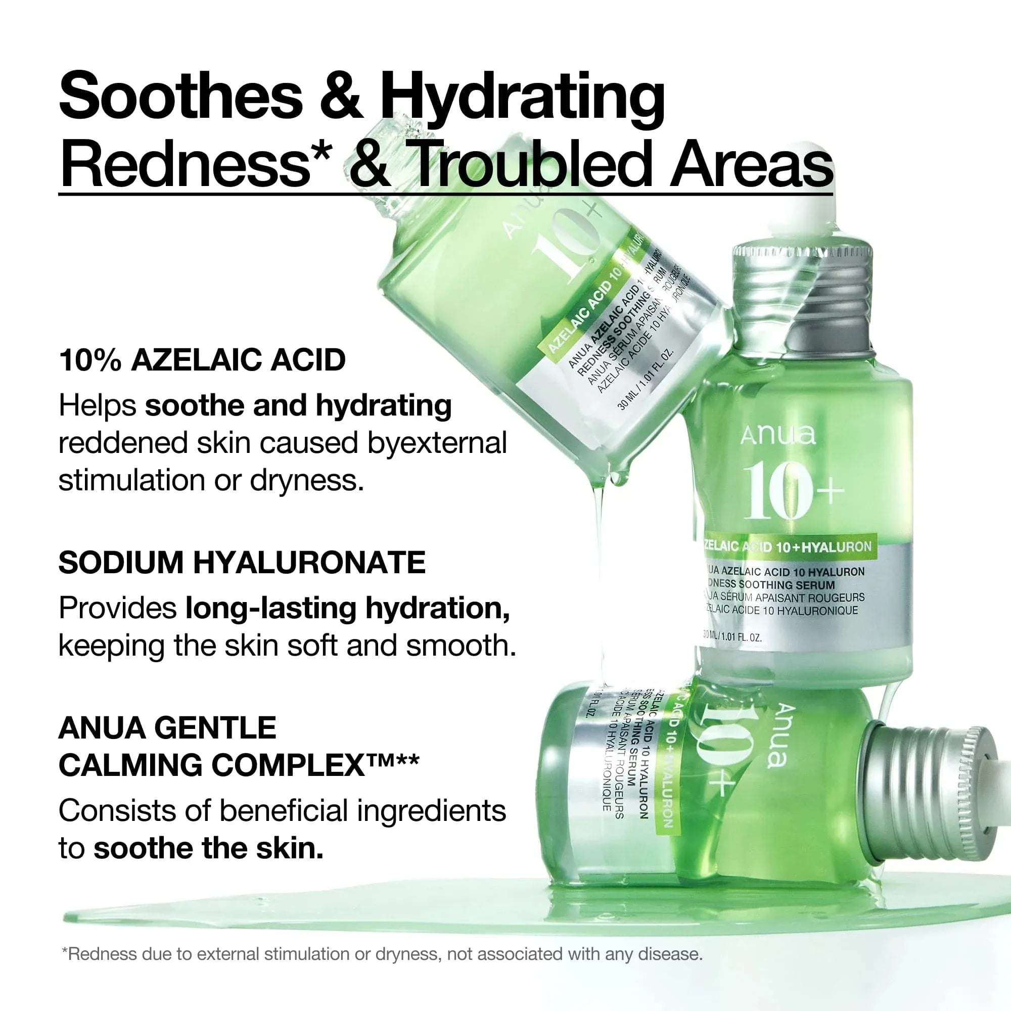 Anua Azelaic Acid 10 Hyaluron Redness Soothing Serum ingredients