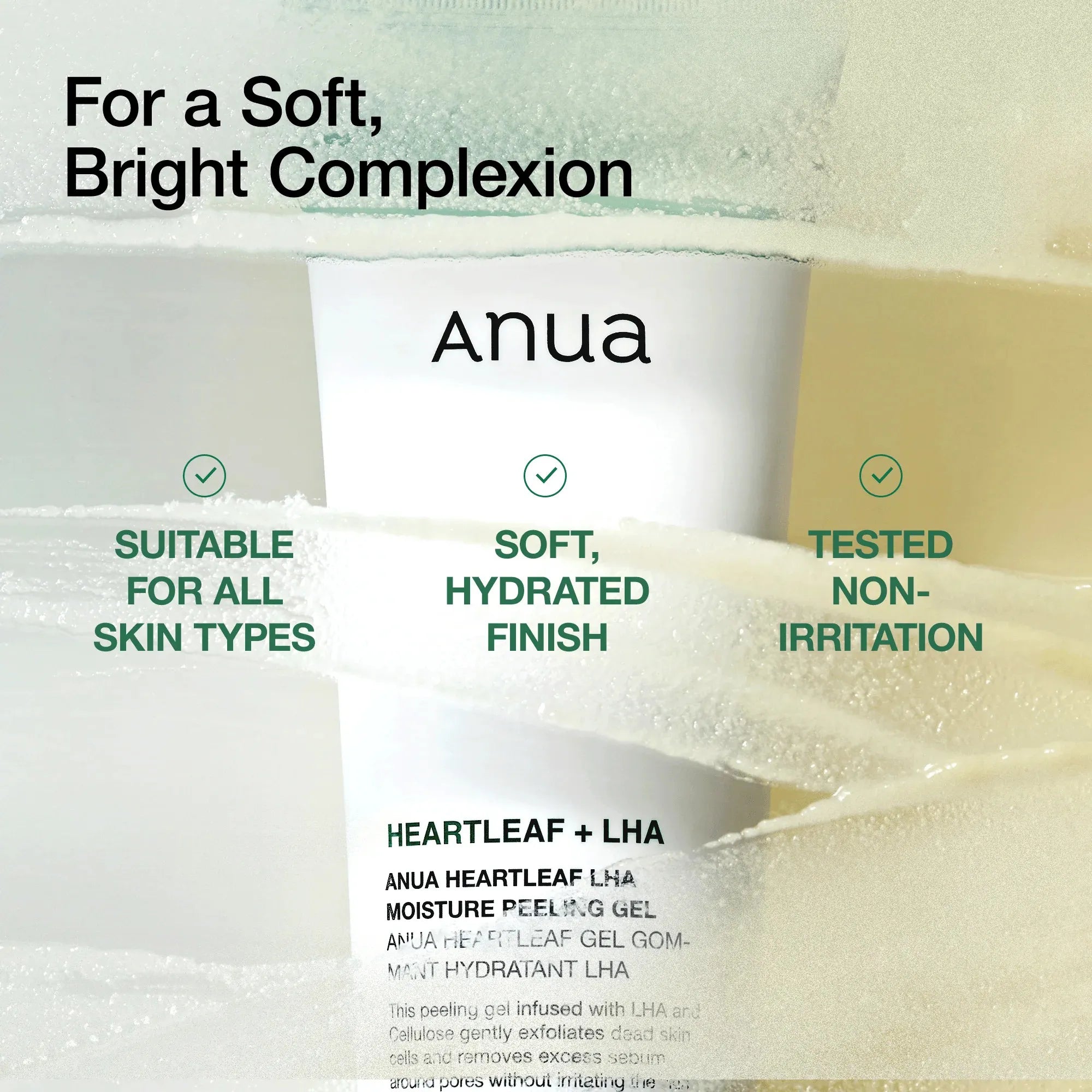 Anua Heartleaf LHA Moisture Peeling Gel for sensitive skin