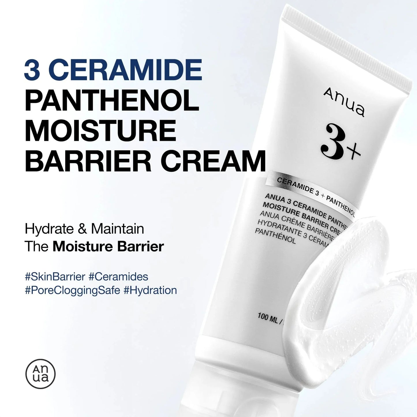Anua 3 Ceramide Panthenol Moisture Barrier Cream texture