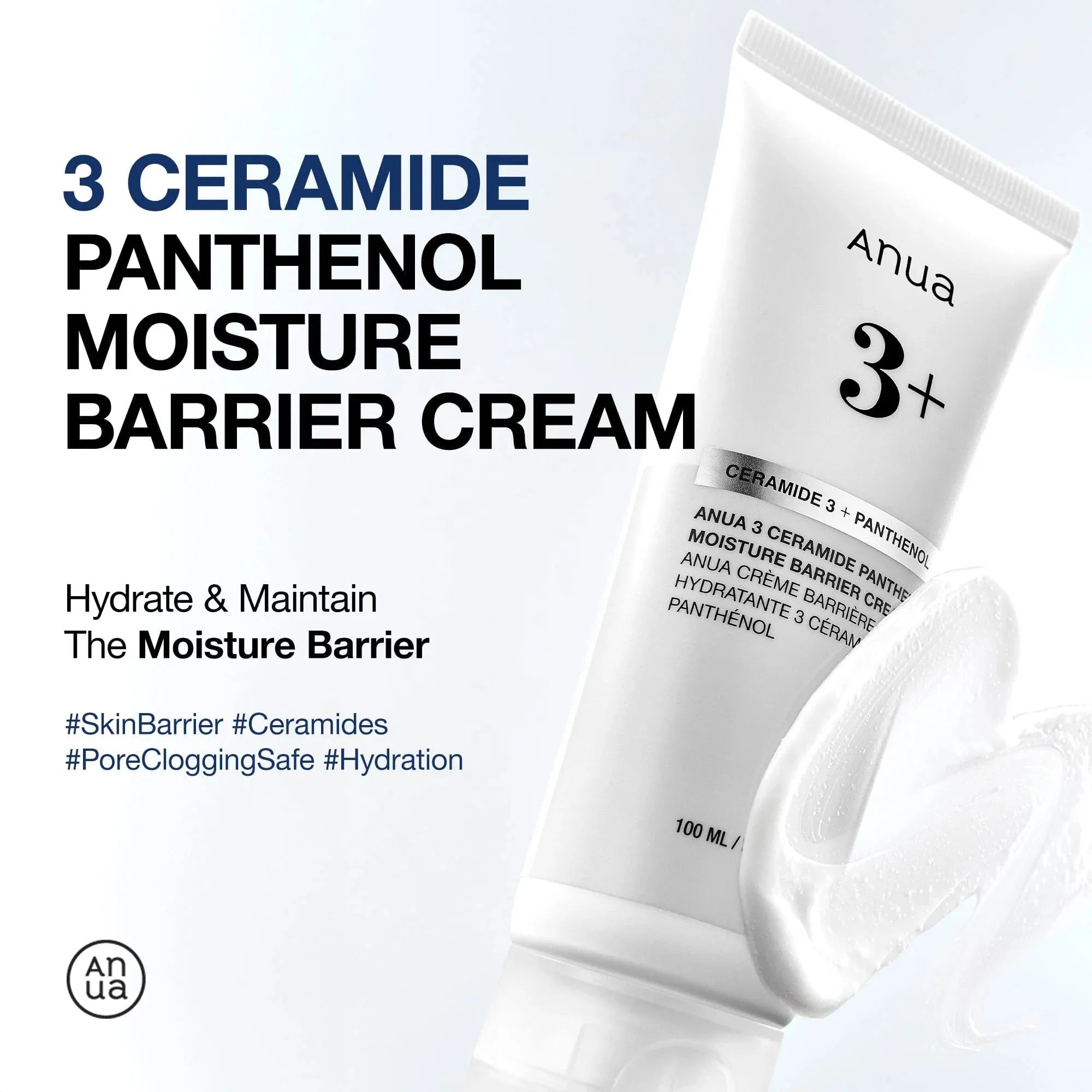 Anua 3 Ceramide Panthenol Moisture Barrier Cream texture