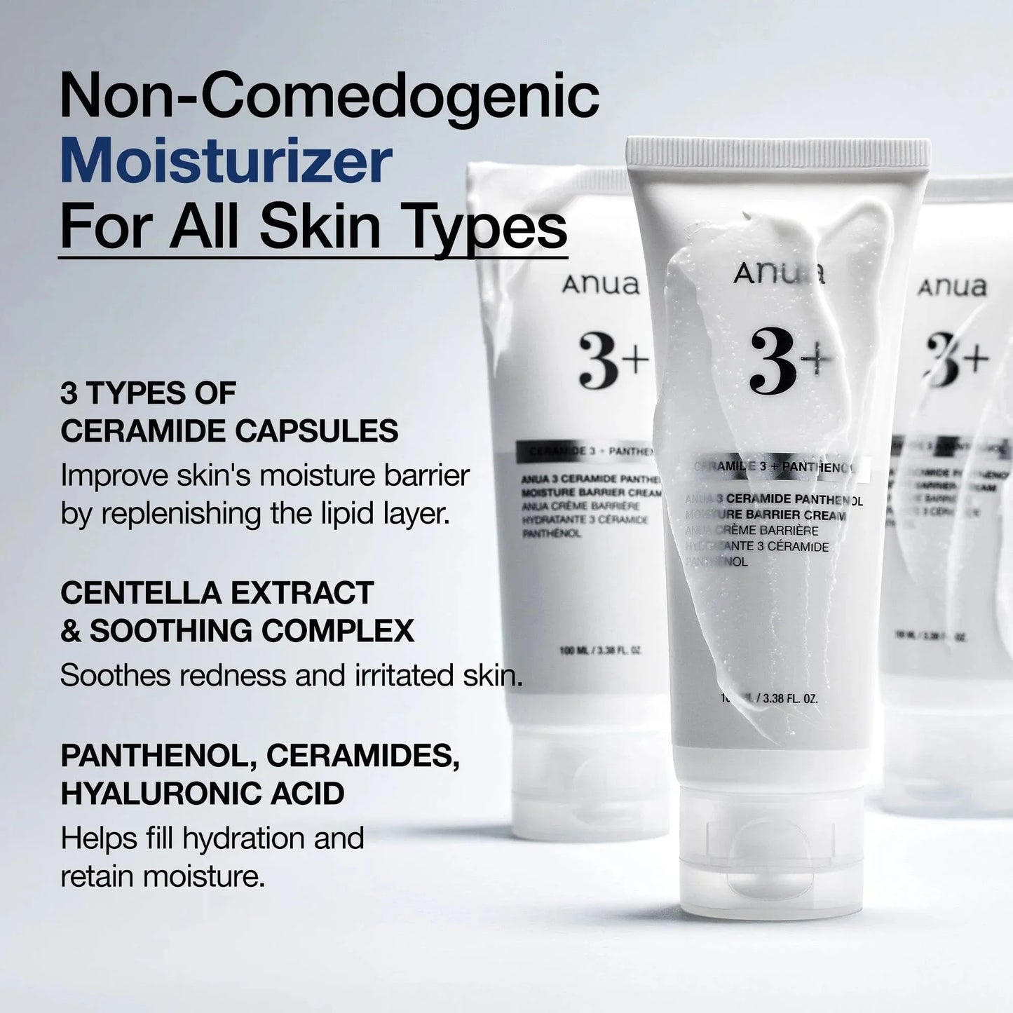 Anua 3 Ceramide Panthenol Moisture Barrier Cream product details