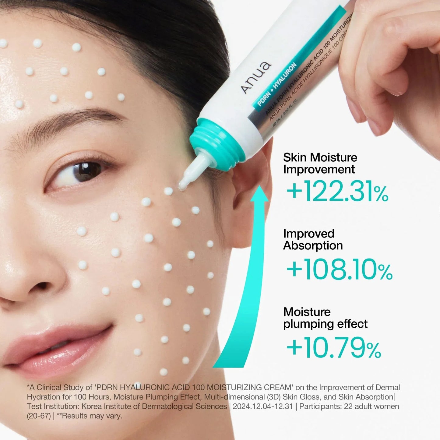 Anua PDRN Hyaluronic Acid 100 Moisturizing Cream ingredients