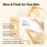 Anua Rice 70 Glow Collagen Mask texture