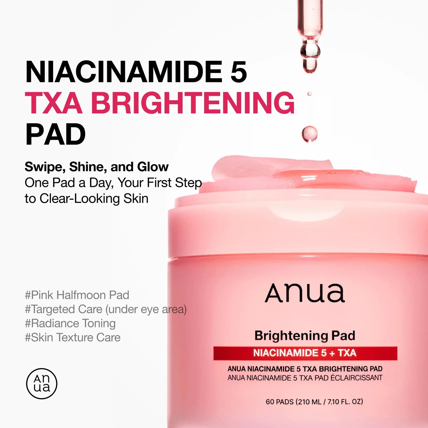 Anua Niacinamide 5 TXA Brightening Pad pad texture