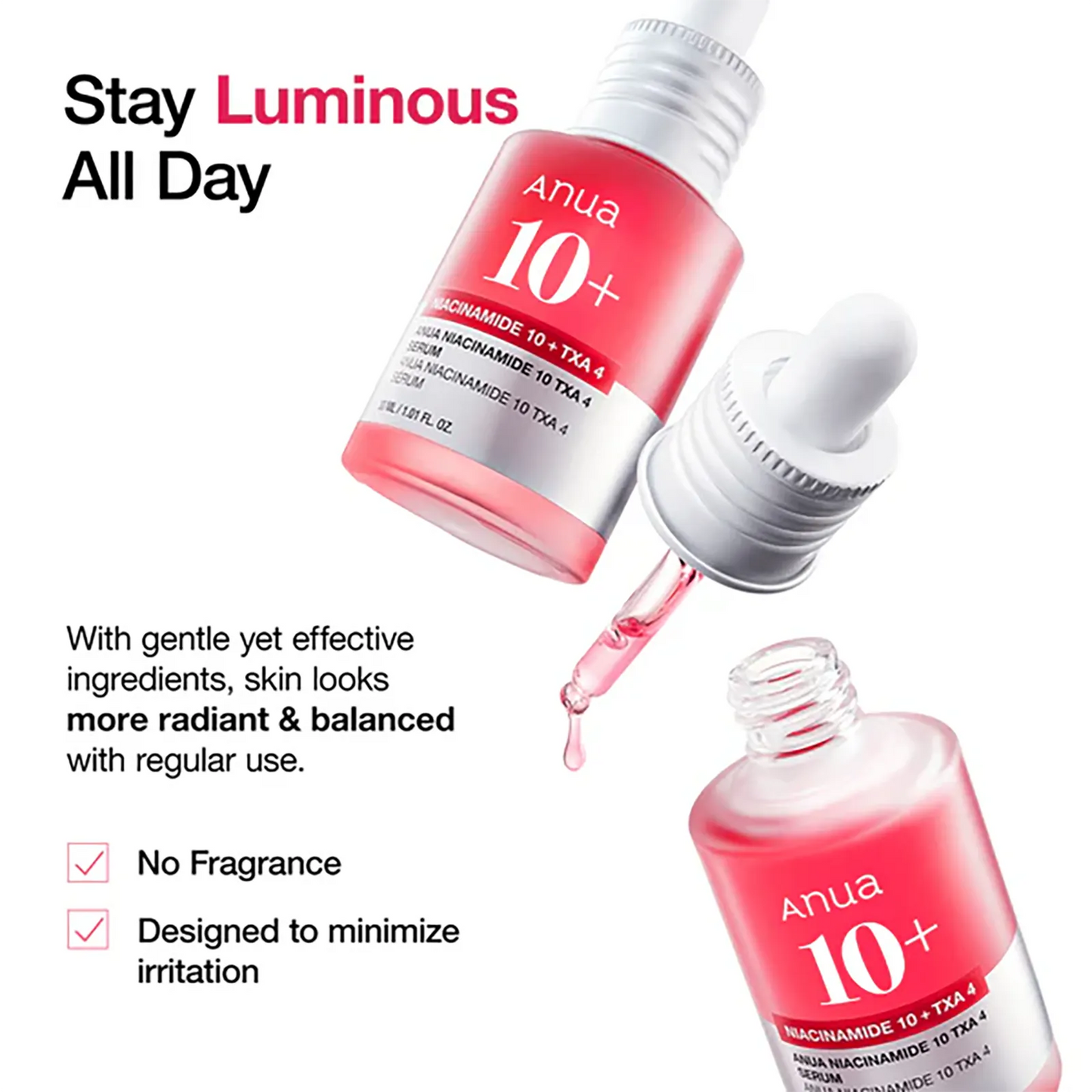Anua VIRAL Glow Skin Serum Duo ingredients