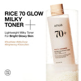 Anua Rice 70 Glow Milky Toner texture