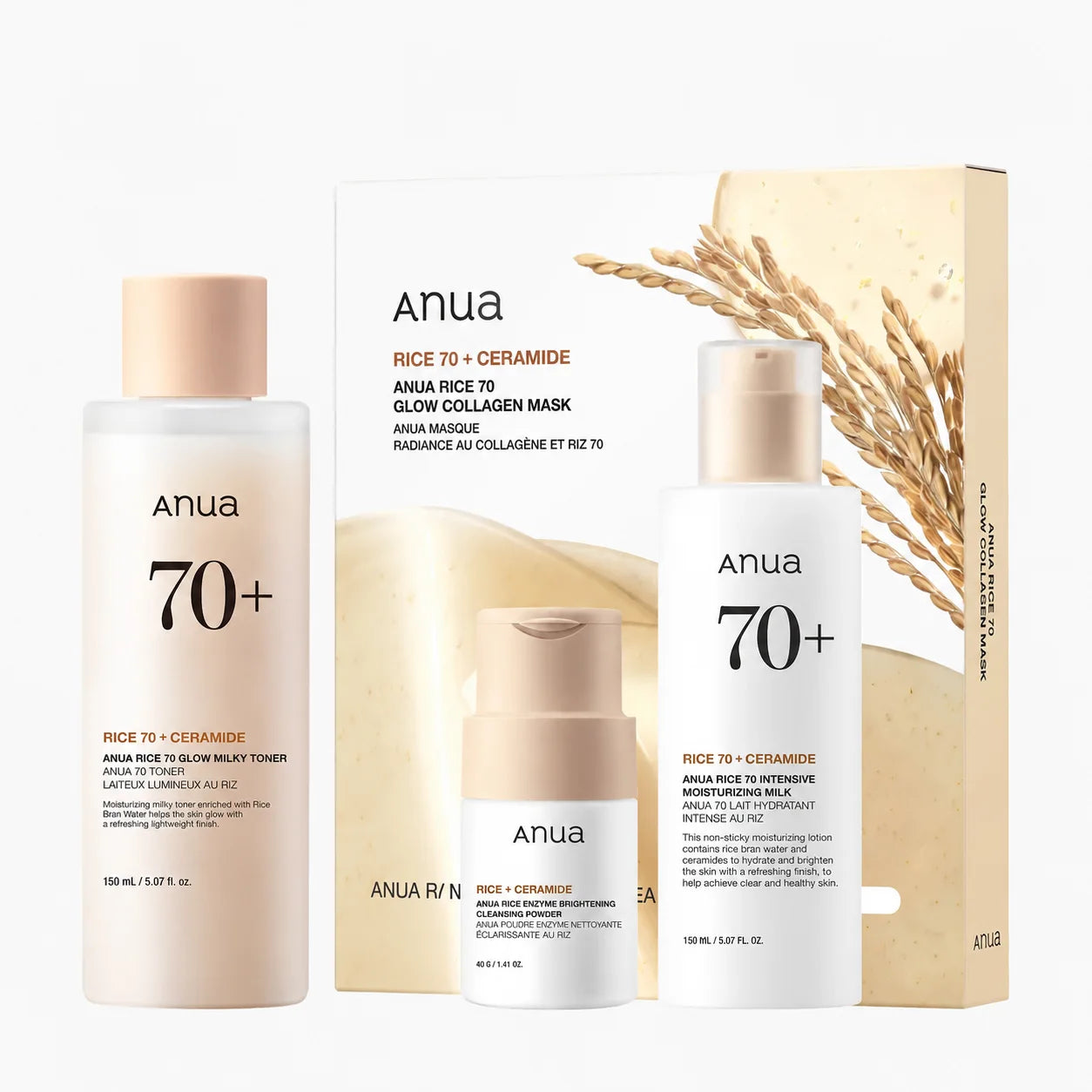 Rice Glow & Hydration Set For Dry Skin Set