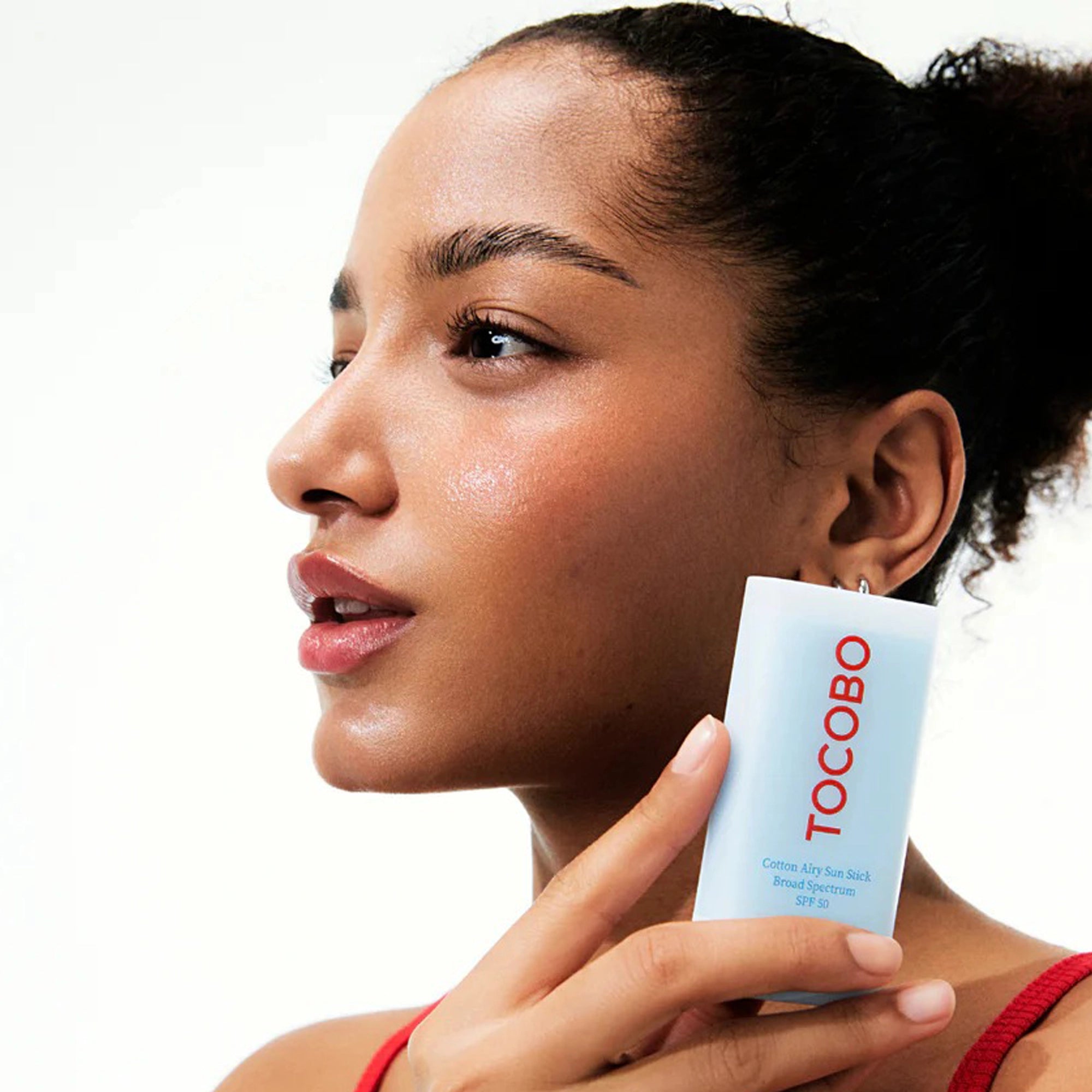 Tocobo Cotton Airy Sun Stick SPF50 texture